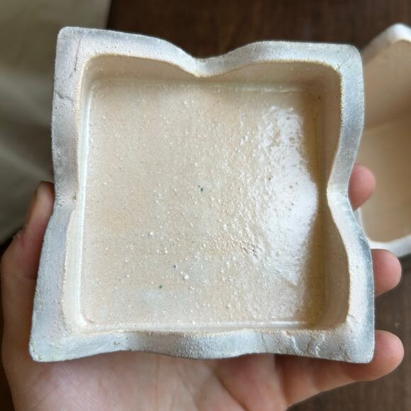 Clay ceramic trinket box studio art glazed - Picture 7 of 10